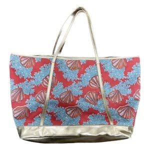 Rare! Lilly Pulitzer Coastal Tote in Watermelon Coralina
